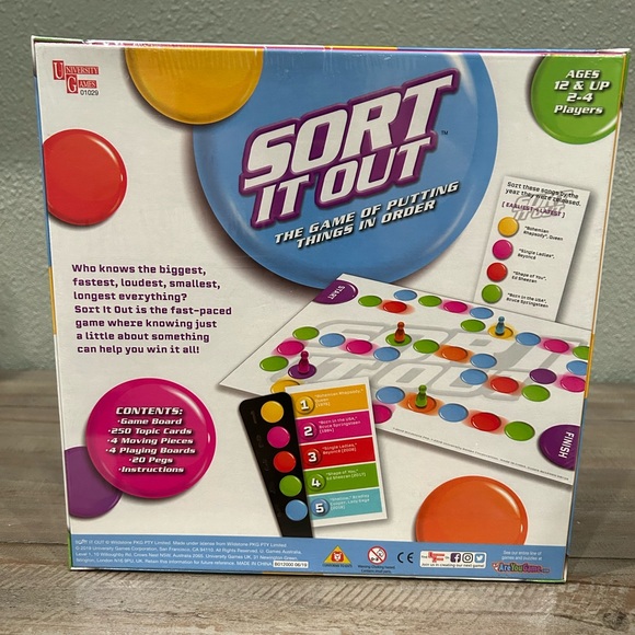 Brand New Sealed SORT IT OUT Board Game!! The Game of putting things in order!! - Picture 2 of 2
